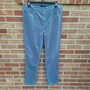 Talbots Grey Suede Career Dress Pants Women's Size 10 High- Waist Straight- Leg